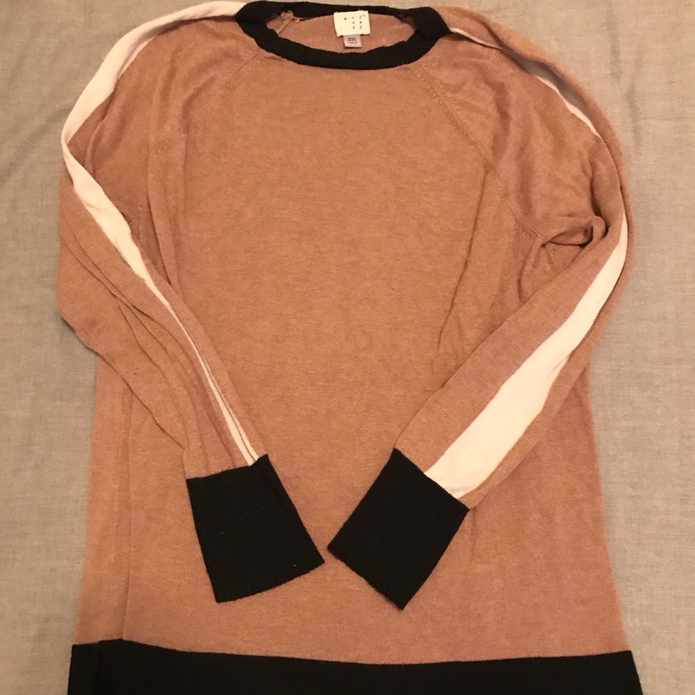 A New Day Color Block Crewneck